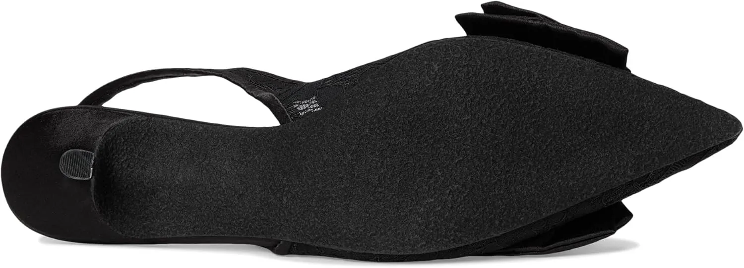 Jack Rogers Women's Debra Slingback Kitten Heel-Lace/Satin Pump