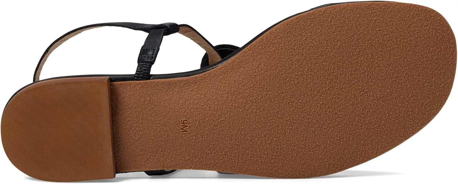 Jack Rogers Worth Flat Sandal for Women - Leather Upper, Adjustable Ankle Strap with Buckle Closure