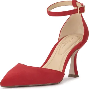 Jessica Simpson Womens Foxena Padded Insole Leather Ankle Strap