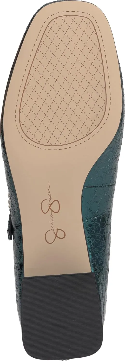 Jessica Simpson Womens Treen Adjustable Patent Mary Jane Heels