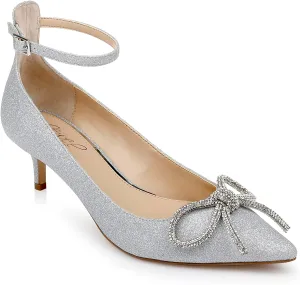 Jewel Badgley Mischka Geranium Kitten Heel Pump