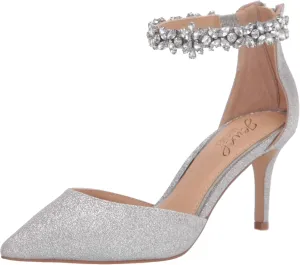 Jewel Badgley Mischka Raleigh Pointed Toe Kitten D'Orsay