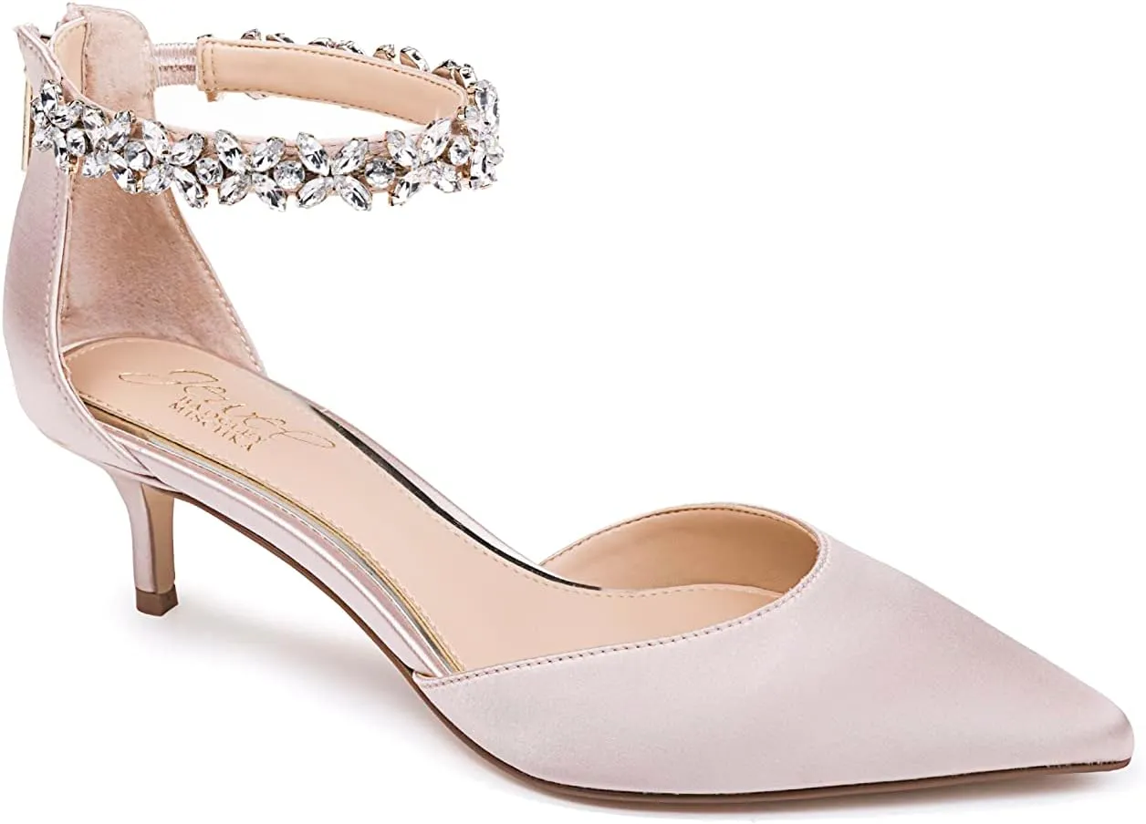 Jewel Badgley Mischka Robles Crystal Embellished Kitten Heel