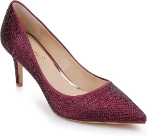 Jewel Badgley Mischka Tyanna Crystal Pointed Toe Pumps