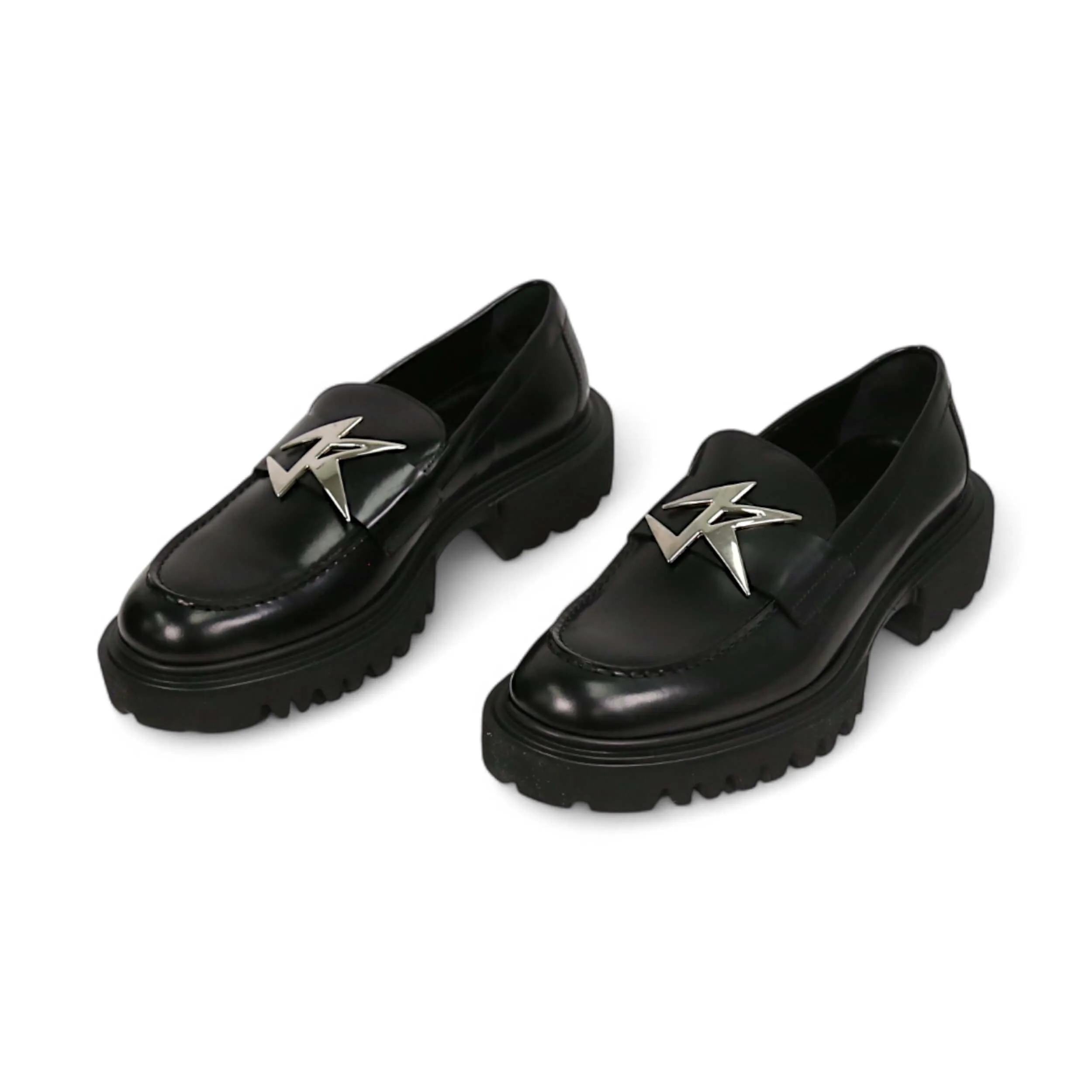John Richmond 12242 Men's Shoes Calf-Skin Leather Slip-On Loafer (JR1007)