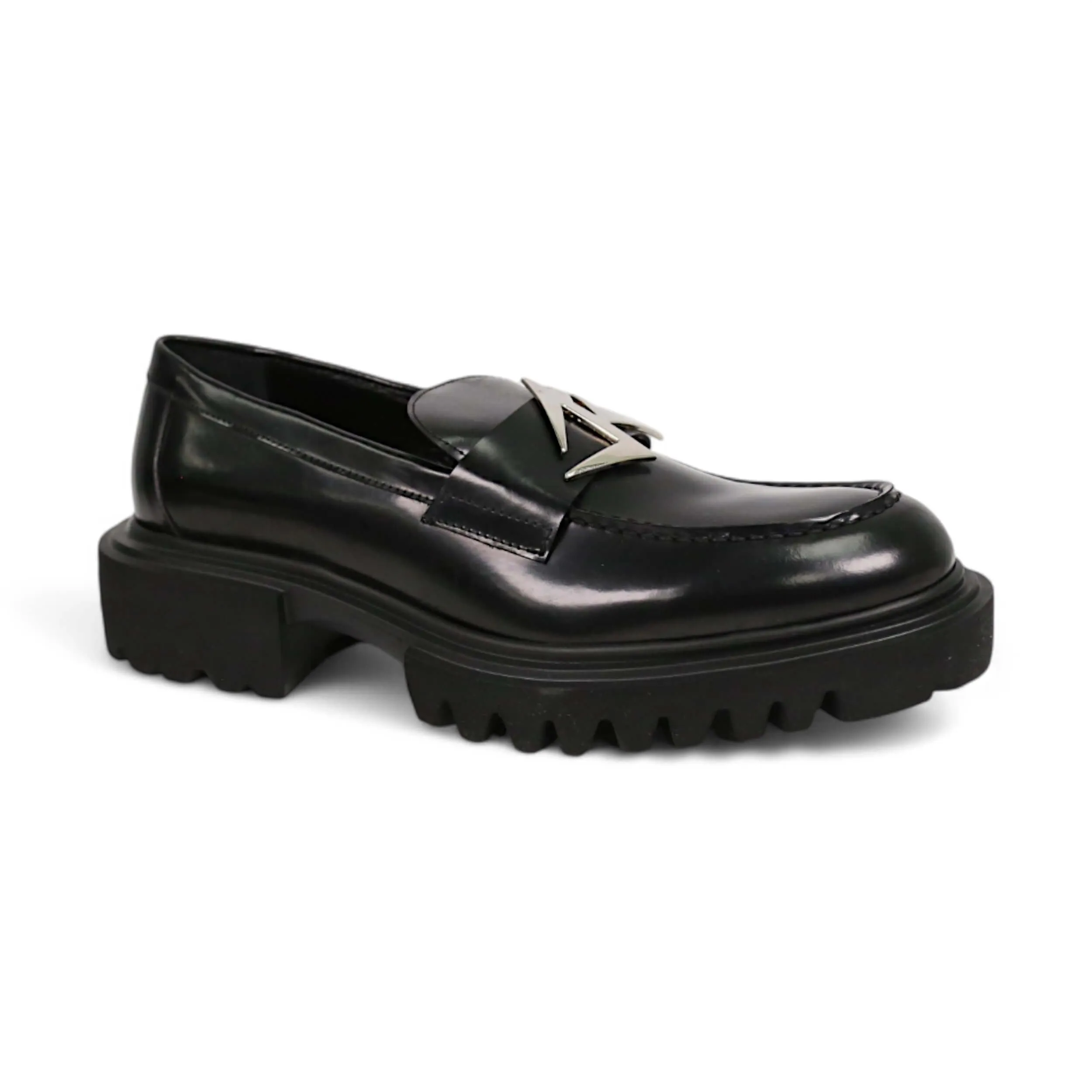 John Richmond 12242 Men's Shoes Calf-Skin Leather Slip-On Loafer (JR1007)