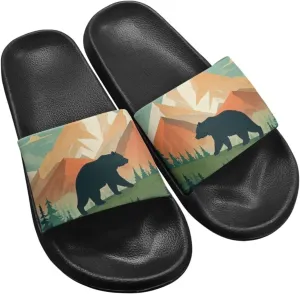 JoyLamoria Animal Print Sandals House Slides Women Cloud Slippers Soft Cushioned Non-Slip Shower Beach Pool Summer Cozy