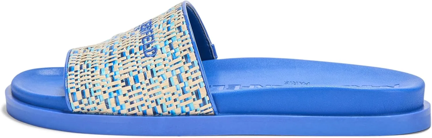Karl Lagerfeld Paris Women's Everyday Cushioned Insole Hazlet-Flat Slide Sandal