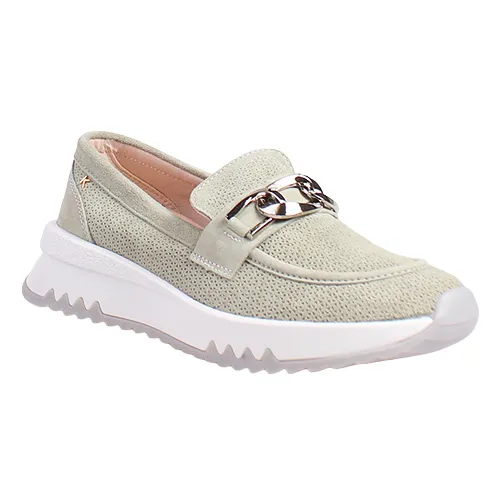 Kate Appleby Ladies Wedge Loafers - Sawston - Sage