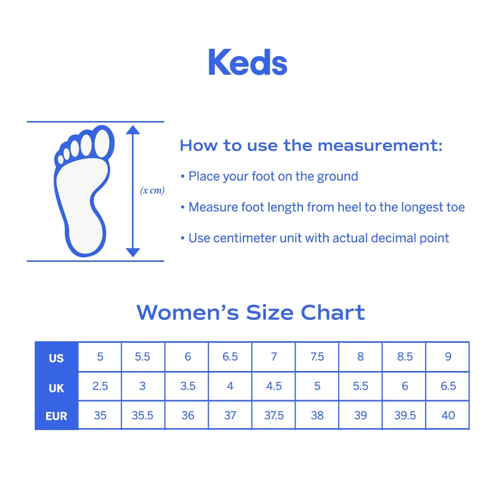 Keds Womens' Point Glitter Cel Cream (WF68124)