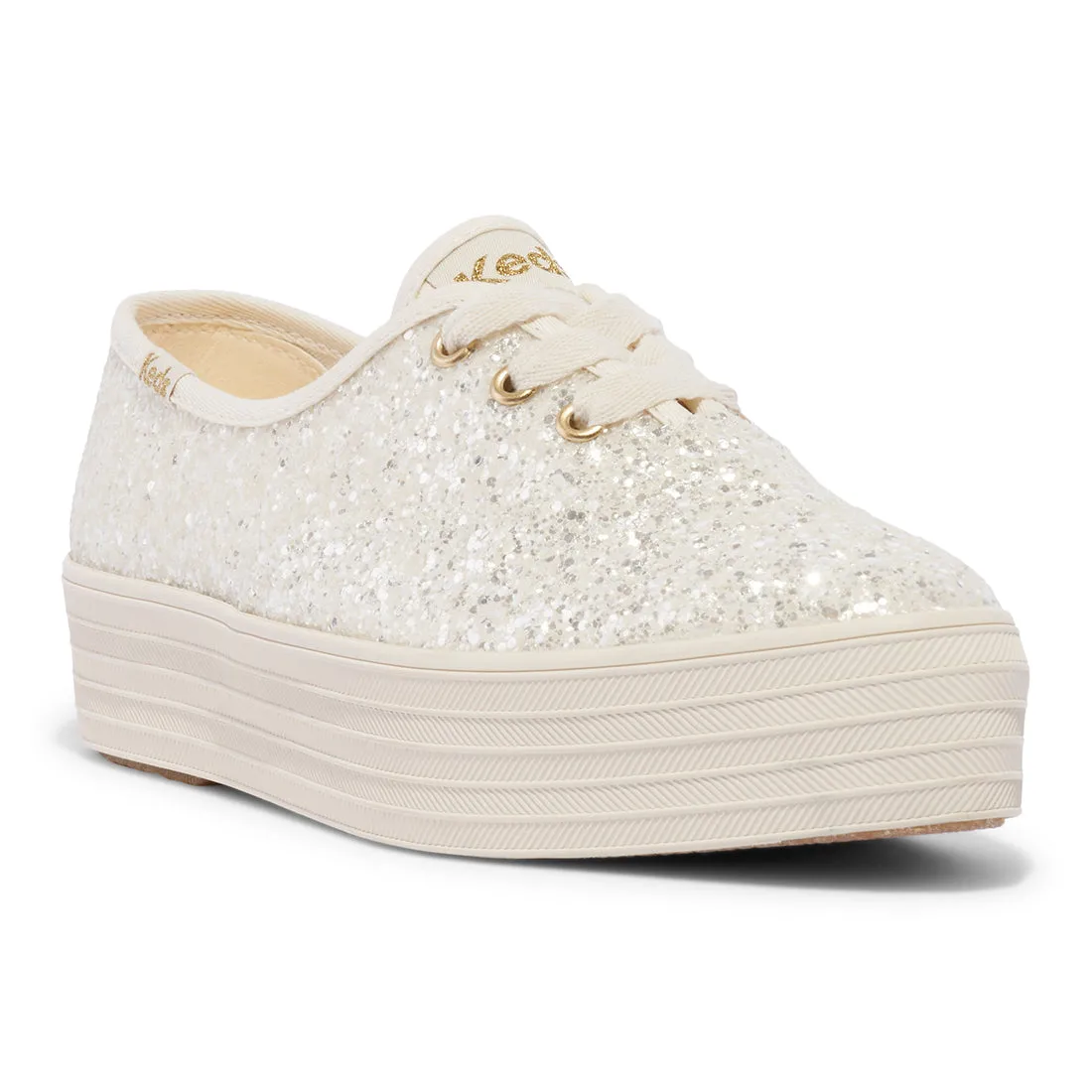 Keds Womens' Point Glitter Cel Cream (WF68124)