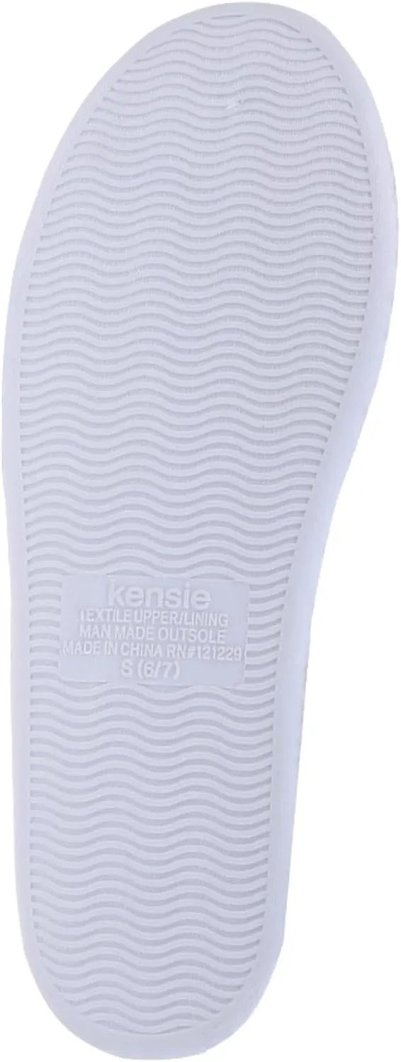 kensie Women's Fluffy Slippers – Ultra-Soft, Cozy Indoor Slippers for Home & Bedroom – Stylish, Warm, and Comfortable Lounge Footwear