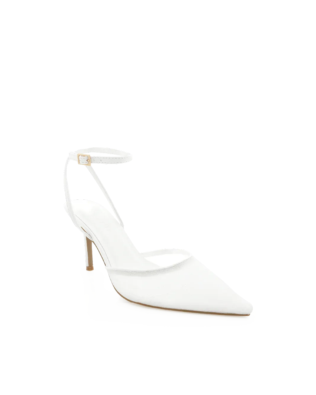 KETIFA Heels - White Mesh