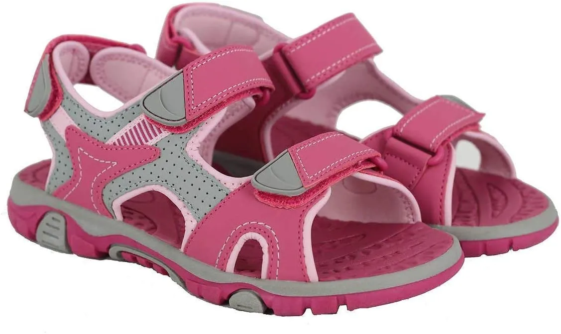 Khombu Girl's River Sandal Pink/Grey
