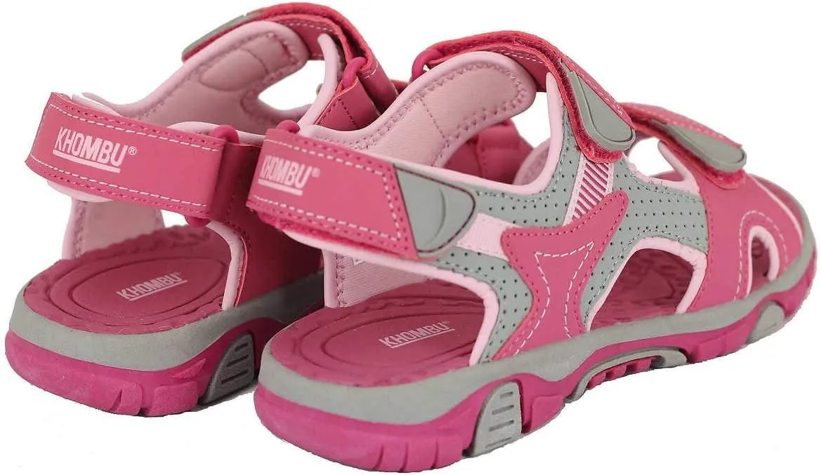 Khombu Girl's River Sandal Pink/Grey