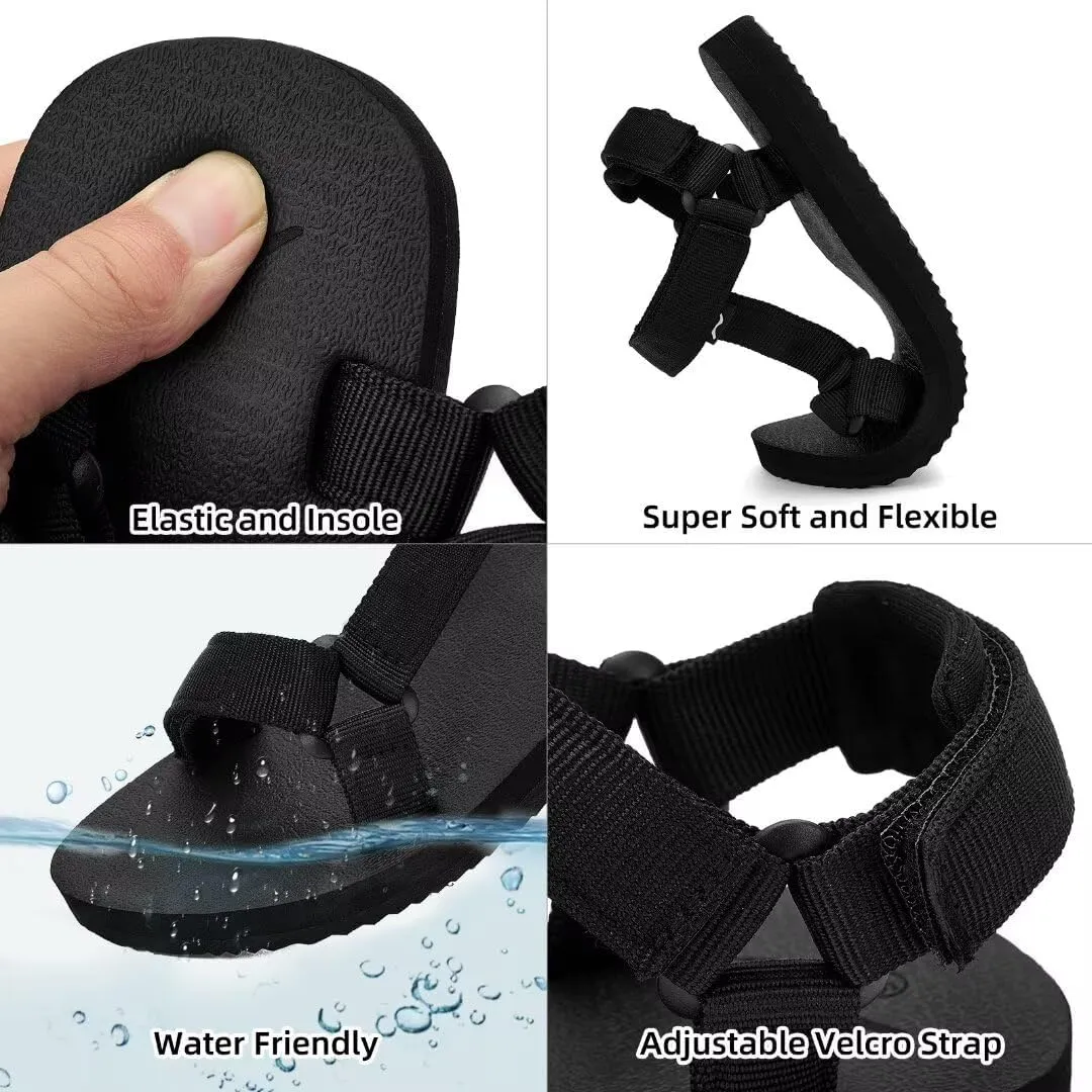 Kids Hiking Sandals Boys Girls Yoga Mat Insole Comfortable Walking Water Sandals With Arch Support for Beach Travel Athletic