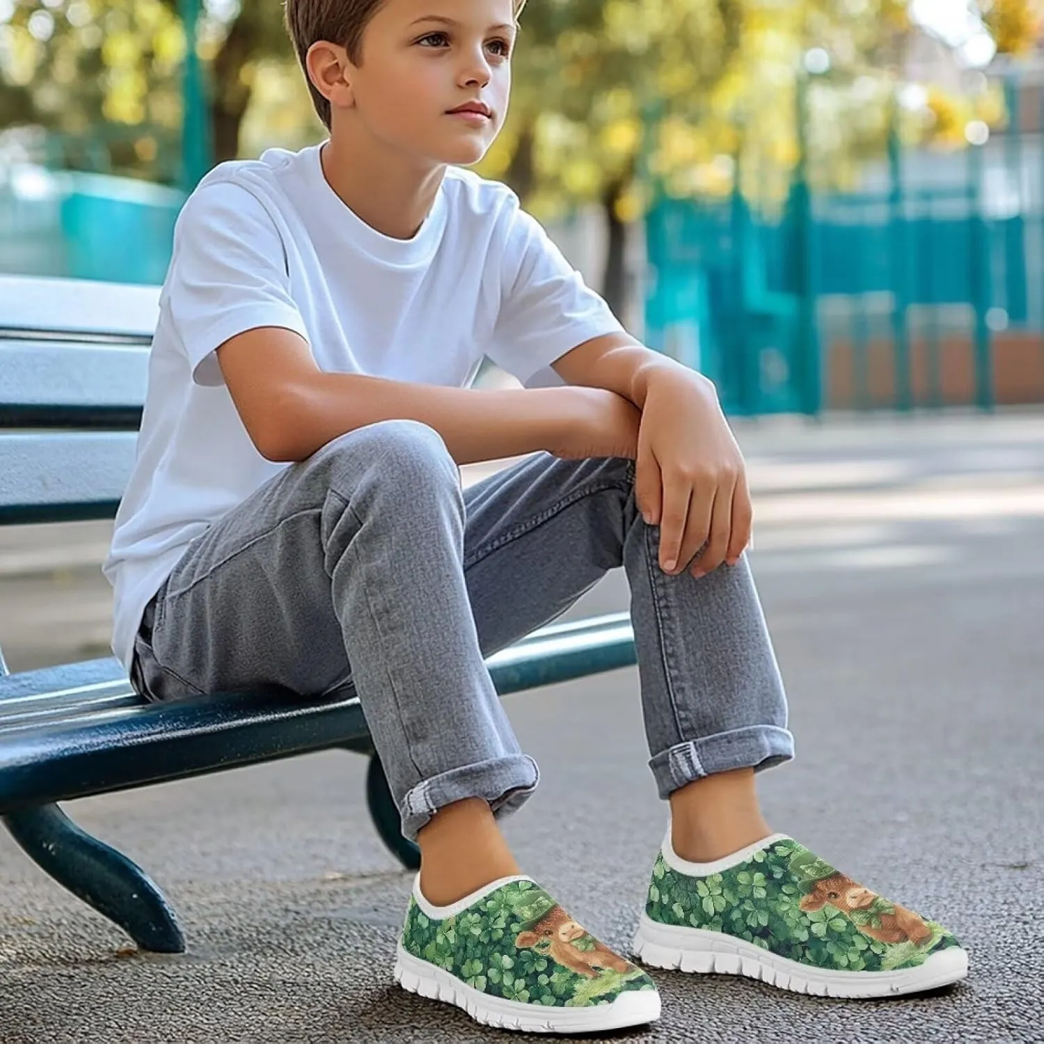 Kids Lightweight Athletic Fashion Sneaker Jogging Running Sports Shoes