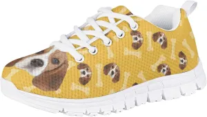 Kids Mesh Sneakers Graphic Cat Dog Print Cute Running Tennis Shoes for Girls and Boys