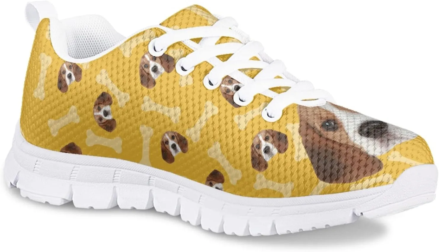 Kids Mesh Sneakers Graphic Cat Dog Print Cute Running Tennis Shoes for Girls and Boys