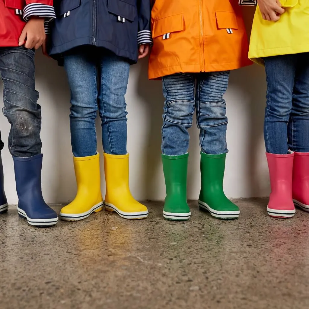 Kids Rubber Gumboots - Pink