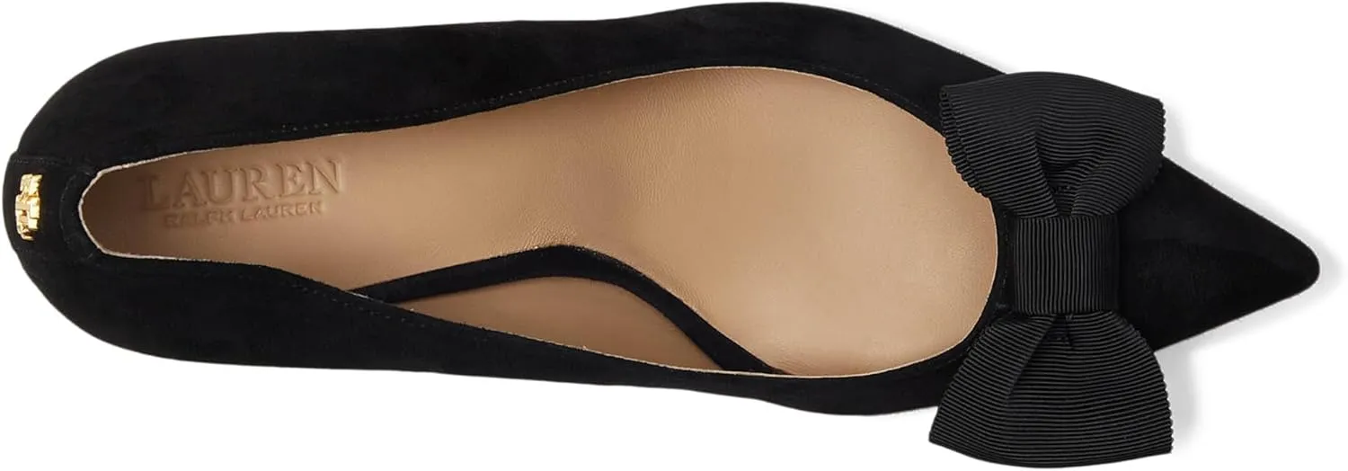 Lauren Ralph Lauren Women's Lanette Bow-Trim Suede Pumps