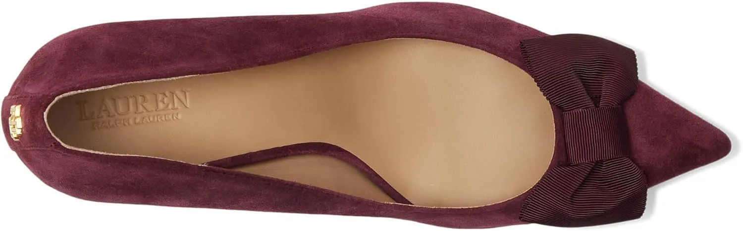Lauren Ralph Lauren Women's Lanette Bow-Trim Suede Pumps