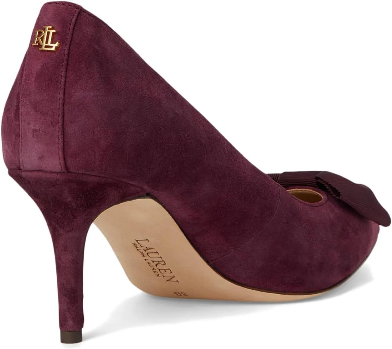 Lauren Ralph Lauren Women's Lanette Bow-Trim Suede Pumps
