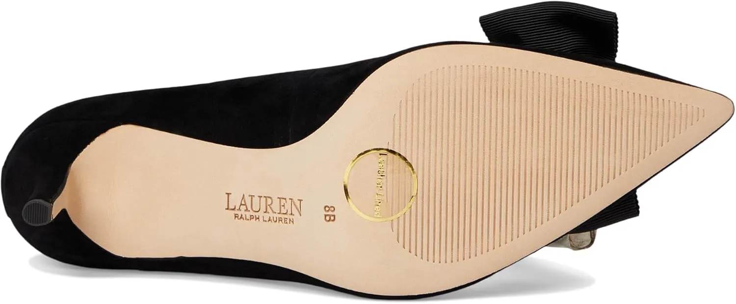 Lauren Ralph Lauren Women's Lanette Bow-Trim Suede Pumps