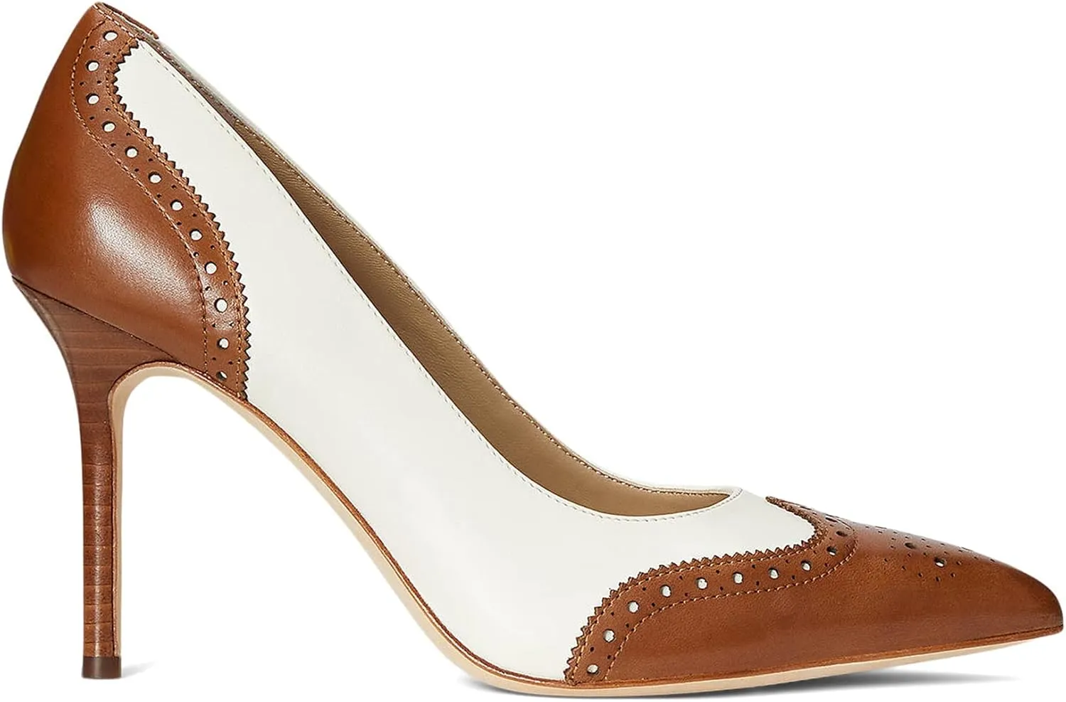 Lauren Ralph Lauren Women's Lynden Nappa & Burnished Leather Pump