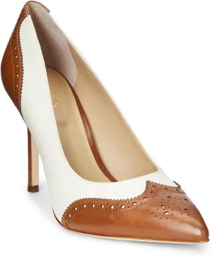 Lauren Ralph Lauren Women's Lynden Nappa & Burnished Leather Pump