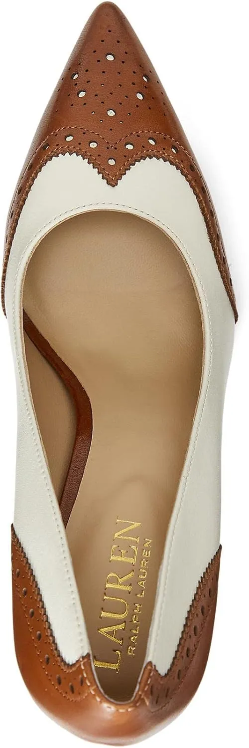 Lauren Ralph Lauren Women's Lynden Nappa & Burnished Leather Pump