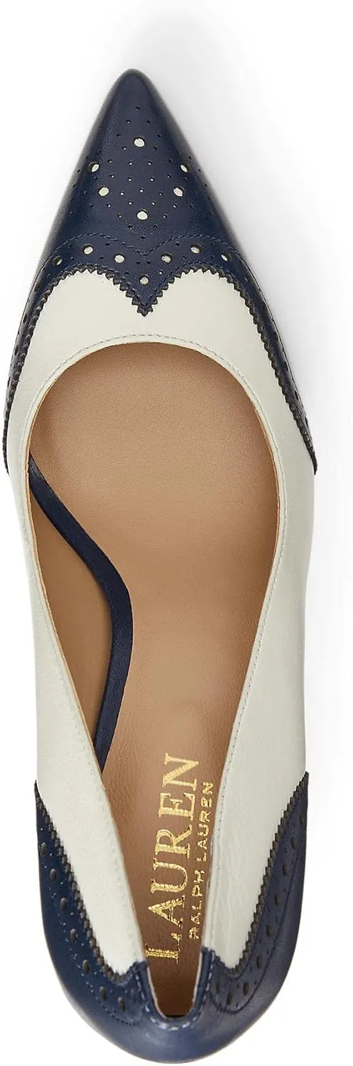 Lauren Ralph Lauren Women's Lynden Nappa & Burnished Leather Pump