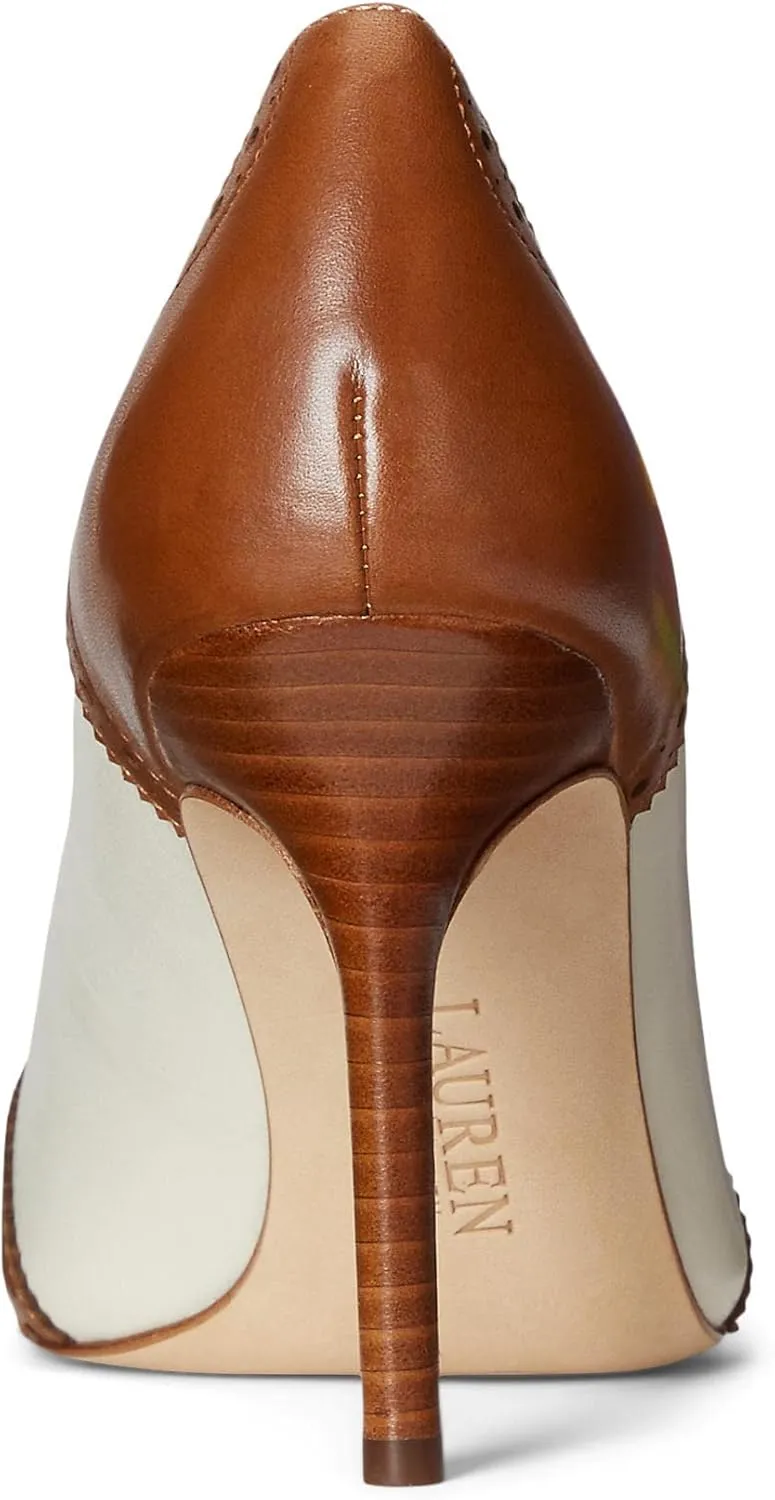 Lauren Ralph Lauren Women's Lynden Nappa & Burnished Leather Pump