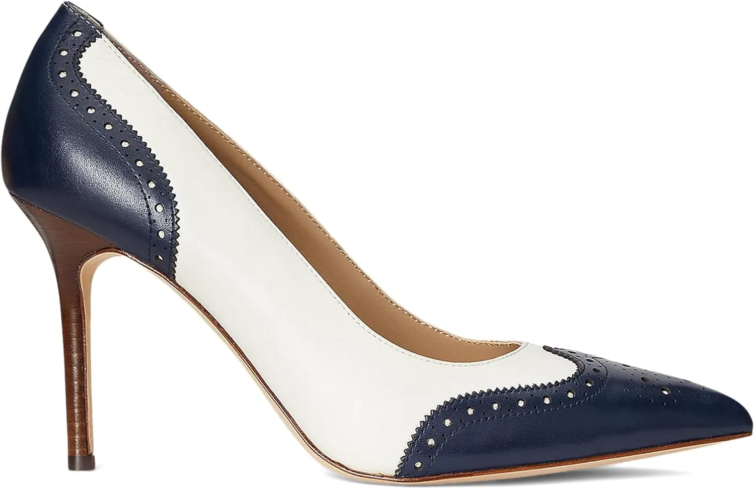 Lauren Ralph Lauren Women's Lynden Nappa & Burnished Leather Pump