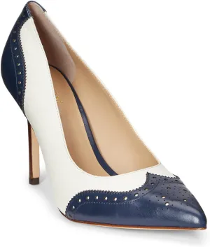 Lauren Ralph Lauren Women's Lynden Nappa & Burnished Leather Pump