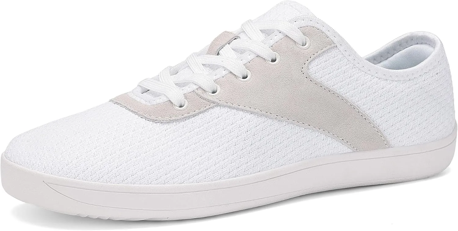 LCGJR Men's Wide Toe Box Shoes Minimalist Barefoot Walking Shoes Extra Wide Width Zero Drop Shoes Lightweight Breathable Sneakers
