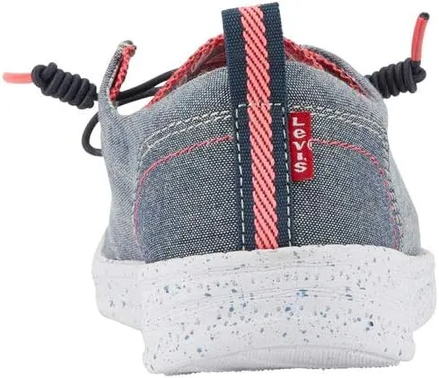 Levi's Kids Newt CHMB Slip-on Unisex Chambray Fashion Sneaker Shoe