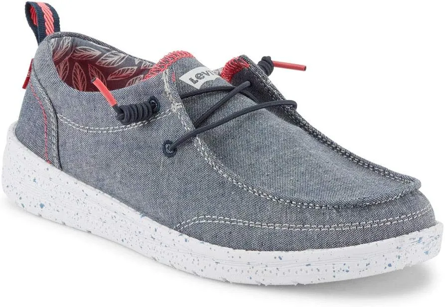 Levi's Kids Newt CHMB Slip-on Unisex Chambray Fashion Sneaker Shoe