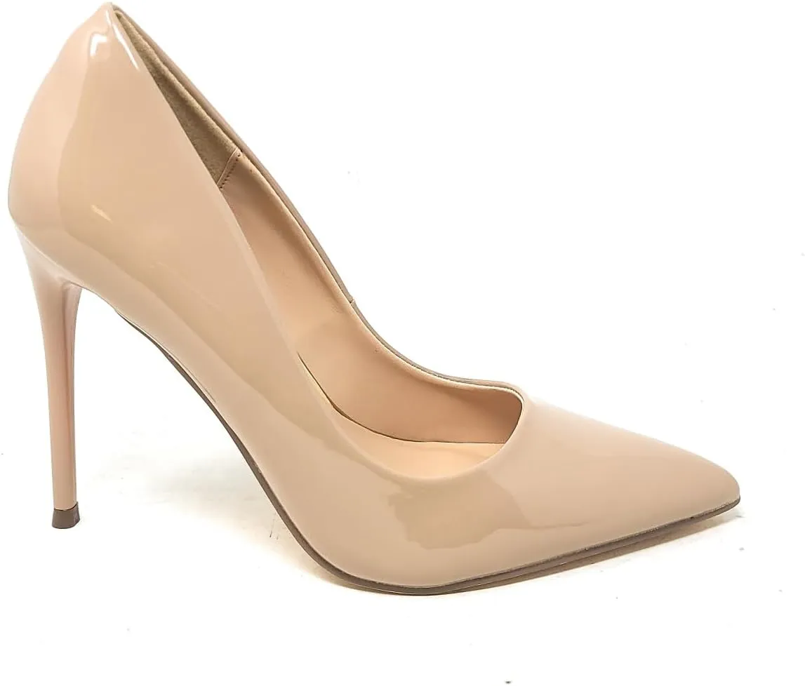 Liliana Women’s Vivienne-1 High Heel Dress Pump Pointed Closed Toe Shoe Classic Pump Heels