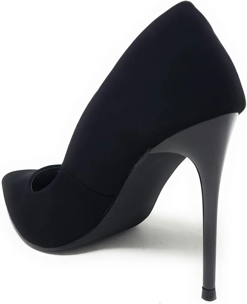 Liliana Women’s Vivienne-1 High Heel Dress Pump Pointed Closed Toe Shoe Classic Pump Heels