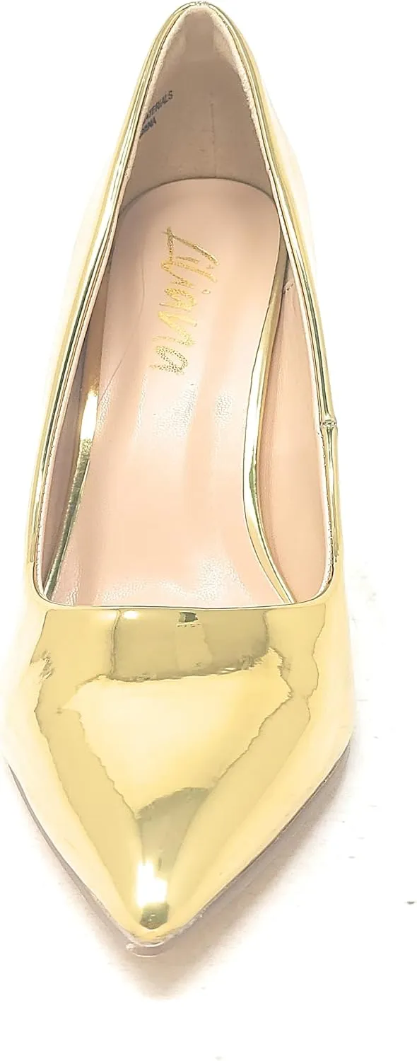 Liliana Women’s Vivienne-1 High Heel Dress Pump Pointed Closed Toe Shoe Classic Pump Heels