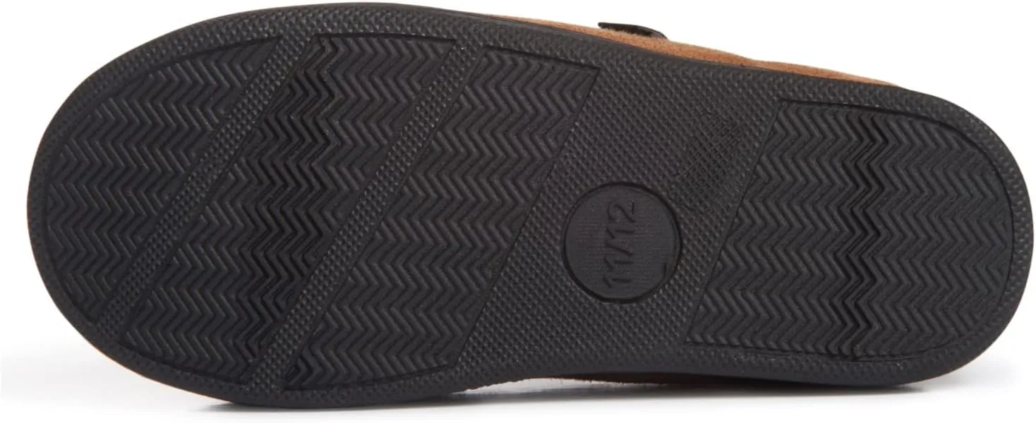 Lucky Brand Boys Memory Foam Microsuede Sherpa Clog Slippers, Fuzzy Non Slip Indoor Outdoor House Shoes, Kids Bedroom Clogs