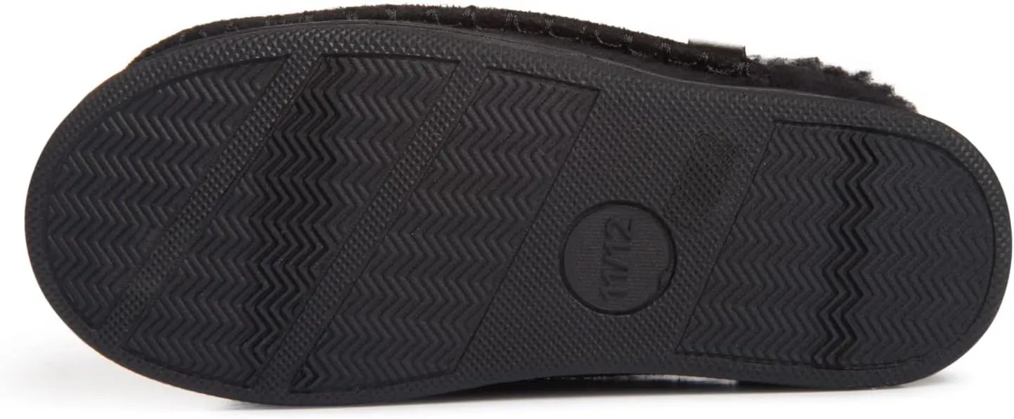 Lucky Brand Boys Micro Suede Clog Slippers, Non Slip Rubber Sole Warm Fuzzy Fluffy House Shoes, Kids Indoor Outdoor Clogs