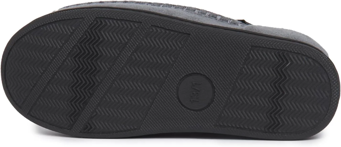 Lucky Brand Boys Micro Suede Clog Slippers, Non Slip Rubber Sole Warm Fuzzy Fluffy House Shoes, Kids Indoor Outdoor Clogs