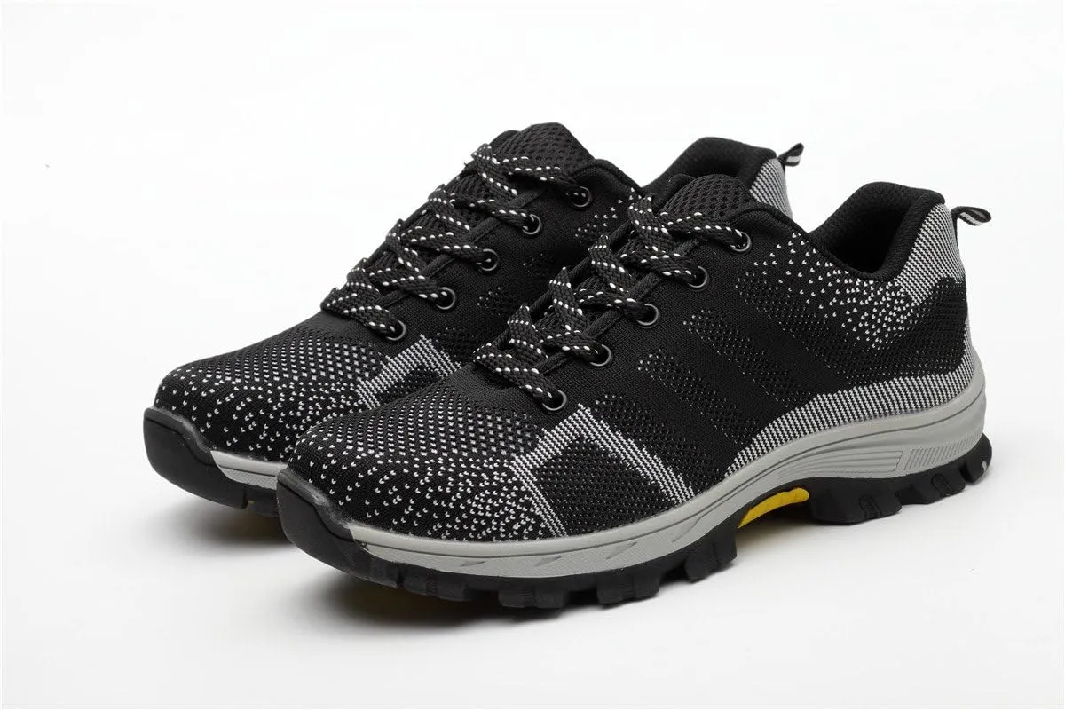 Luolocsn Women's Work Steel Toe Shoe Camo Safety Shoe for Men Lightweight Industrial & Construction Shoes