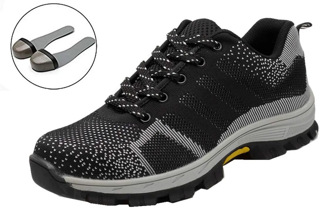 Luolocsn Women's Work Steel Toe Shoe Camo Safety Shoe for Men Lightweight Industrial & Construction Shoes
