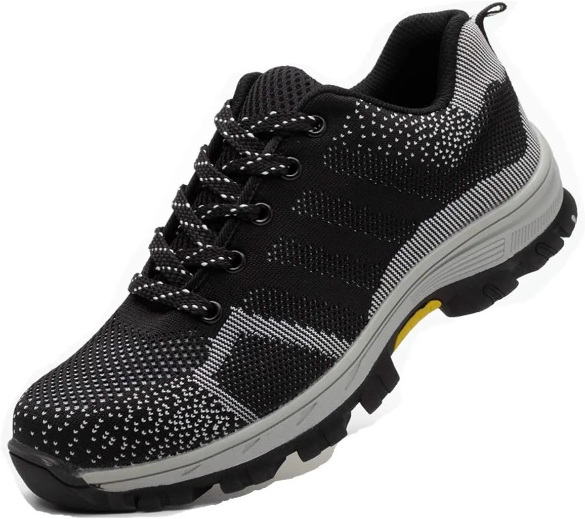 Luolocsn Women's Work Steel Toe Shoe Camo Safety Shoe for Men Lightweight Industrial & Construction Shoes