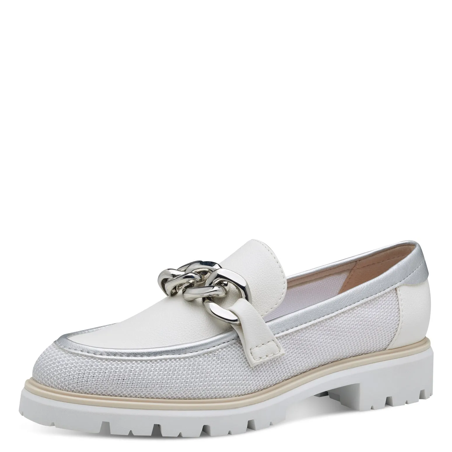 MARCO TOZZI - 24702-197 CHUNKY LOAFER - WHITE MULTI