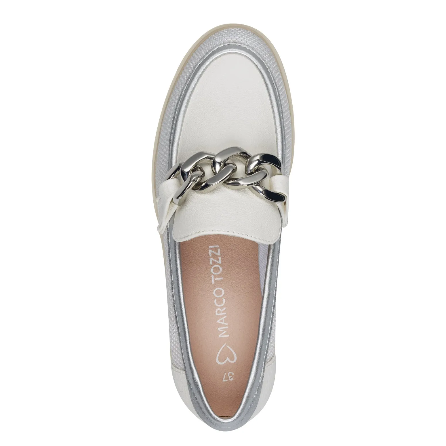 MARCO TOZZI - 24702-197 CHUNKY LOAFER - WHITE MULTI