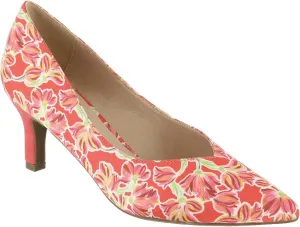 Masseys Brianne Women's Pump, 10 C/D US, Poppy-Multi-Floral
